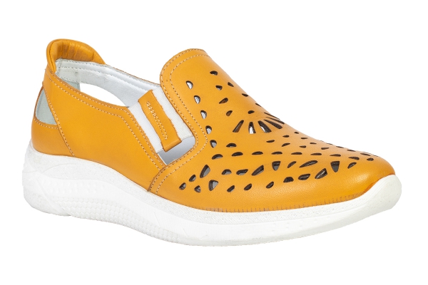 yellow comfort shoes