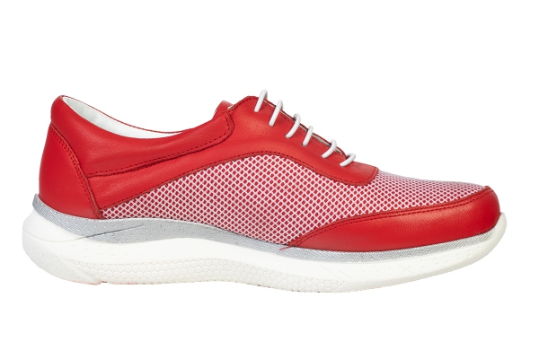 JWC2003 Red Women Comfort Shoes Models, Genuine Leather Women Comfort Shoes Collection 2