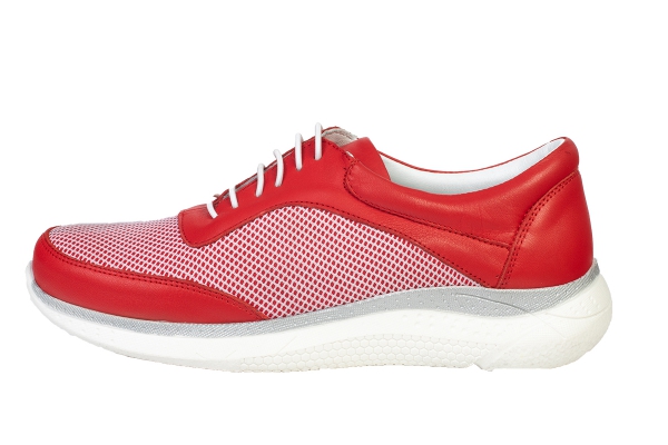 JWC2003 Red Women Comfort Shoes Models, Genuine Leather Women Comfort Shoes Collection 2