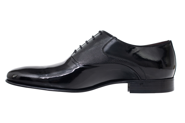 J3307 Black Patent Man Classic Shoe Models, Genuine Leather Man Classic Shoes