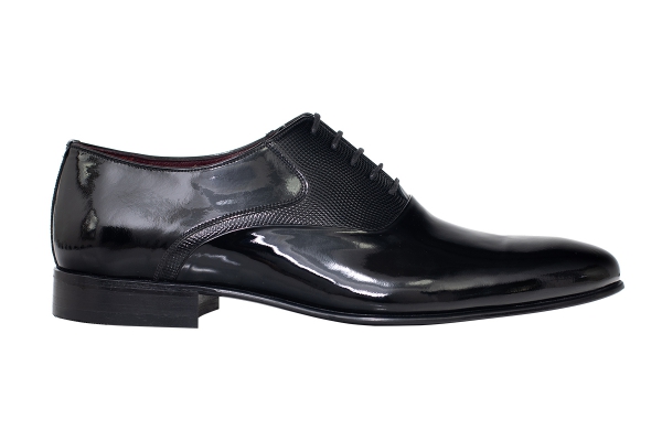 J3307 Black Patent Man Classic Shoe Models, Genuine Leather Man Classic Shoes