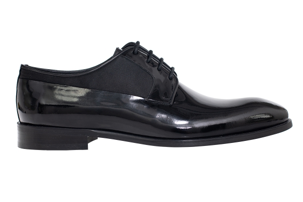 J9707 Black Patent Satin Man Classic Shoe Models, Genuine Leather Man Classic Shoes