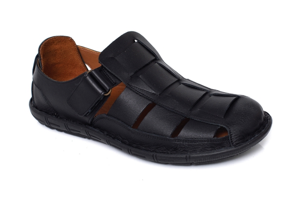 Man Sandals Slippers Models, Genuine Leather Man Sandals Slippers Collection - J1415