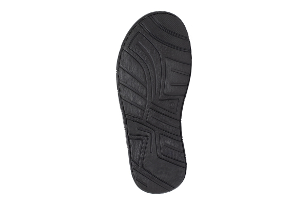 J1615 Черный Модели мужских сандалей и шлепанцев, Коллекция кожаных мужских сандалей и шлепанцев