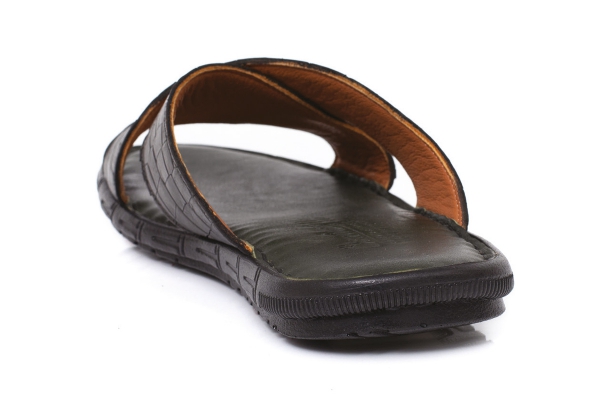 J1820 Crc N Siyah Erkek Sandalet ve Terlik Modelleri, Deri Erkek Sandalet ve Terlik Koleksiyonu