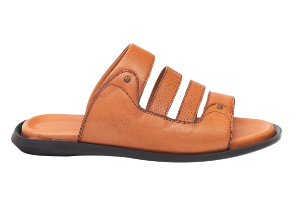 J2105 Taba - Lzr Taba Erkek Sandalet ve Terlik Modelleri, Deri Erkek Sandalet ve Terlik Koleksiyonu 2
