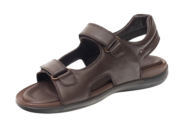 J2139 Brown Man Sandals Slippers Models, Genuine Leather Man Sandals Slippers Collection 2