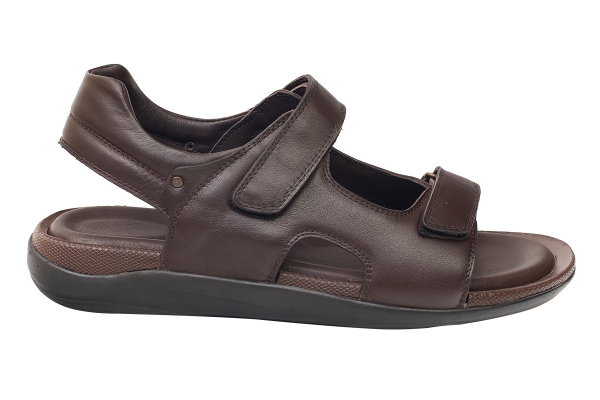 J2139 Brown Man Sandals Slippers Models, Genuine Leather Man Sandals Slippers Collection 2