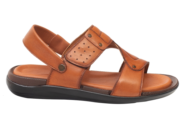 J2142 Taba Erkek Sandalet ve Terlik Modelleri, Deri Erkek Sandalet ve Terlik Koleksiyonu 2
