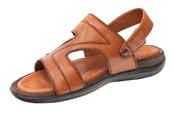 J2142 Taba Erkek Sandalet ve Terlik Modelleri, Deri Erkek Sandalet ve Terlik Koleksiyonu 2