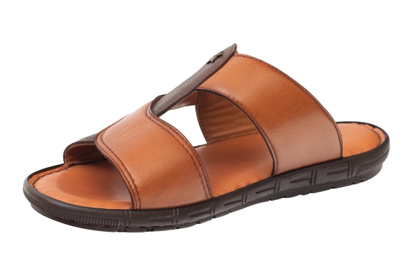 J2170 Taba - Nubuk Kahverengi Erkek Sandalet ve Terlik Modelleri, Deri Erkek Sandalet ve Terlik Koleksiyonu 2