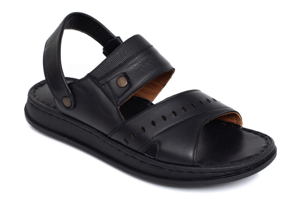 Erkek Sandalet ve Terlik Modelleri, Deri Erkek Sandalet ve Terlik Koleksiyonu - J2007