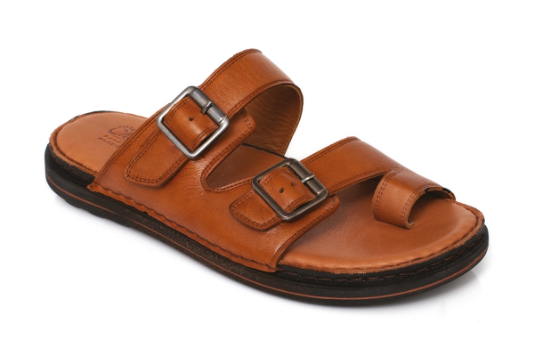 Erkek Sandalet ve Terlik Modelleri, Deri Erkek Sandalet ve Terlik Koleksiyonu - J2032