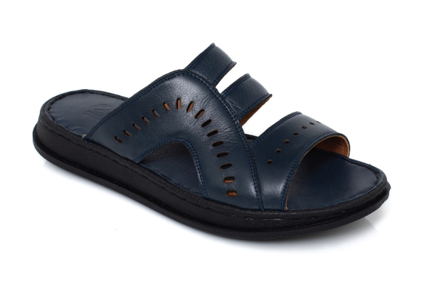 Man Sandals Slippers Models, Genuine Leather Man Sandals Slippers Collection - J2034