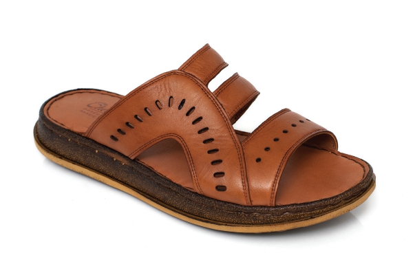 Man Sandals Slippers Models, Genuine Leather Man Sandals Slippers Collection - J2034