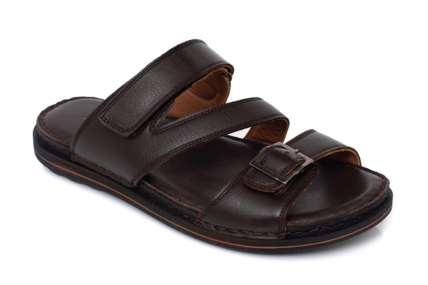 Man Sandals Slippers Models, Genuine Leather Man Sandals Slippers Collection - J2047
