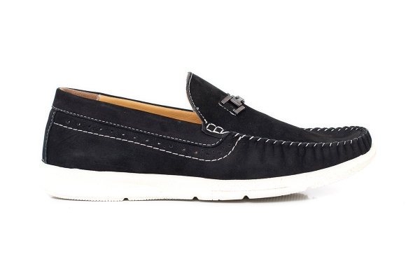 J301 Нубук Черный Модели мужской обуви, Коллекция мужской обуви из натуральной кожи
