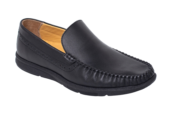 J304 Black Man Shoe Models, Genuine Leather Man Shoes Collection