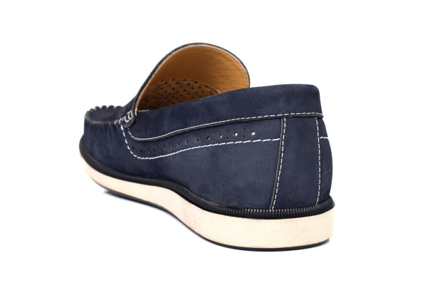 J308 Нубук Синий Модели мужской обуви, Коллекция мужской обуви из натуральной кожи