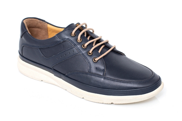 J321-1 Navy Blue Man Shoe Models, Genuine Leather Man Shoes Collection