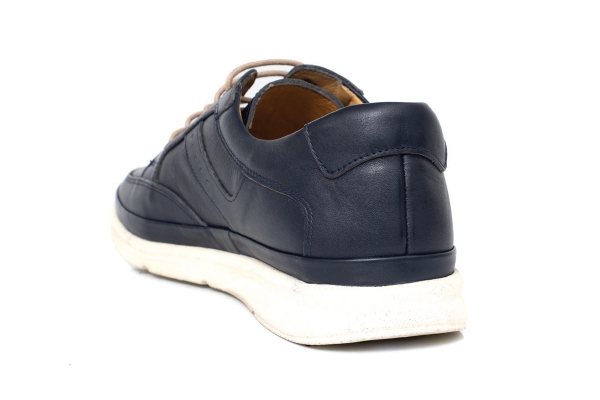 J321-1 Navy Blue Man Shoe Models, Genuine Leather Man Shoes Collection