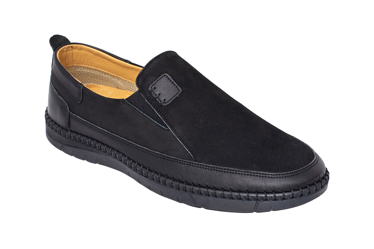 J800 Nubuck Black - Black Man Shoe Models, Genuine Leather Man Shoes ...