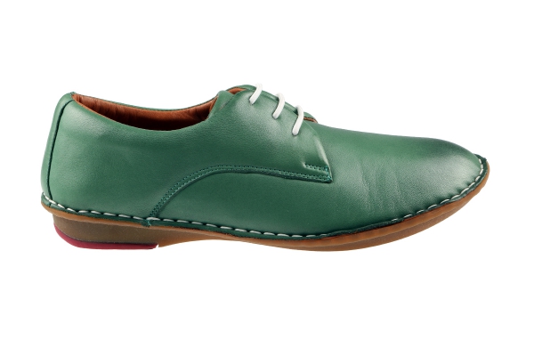 J1005-2 Green Women Comfort Shoes Models, Genuine Leather Women Comfort Shoes Collection